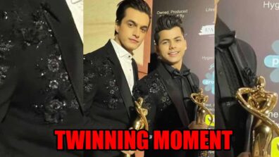 Mohsin Khan and Siddharth Nigam’s twinning moment