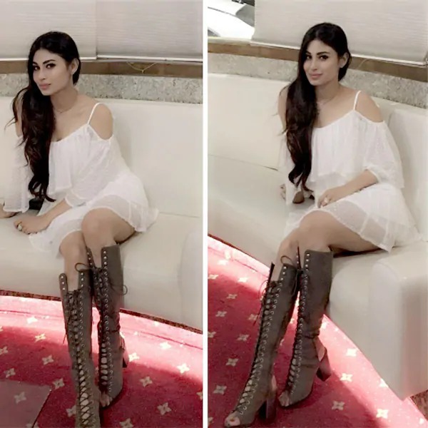 Mouni Roy Looking Drop Dead Gorgeous In Cold Shoulder Tops; See Photos 1