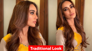 Naagin fame Surbhi Jyoti’s royal princess traditional look in yellow is stunning