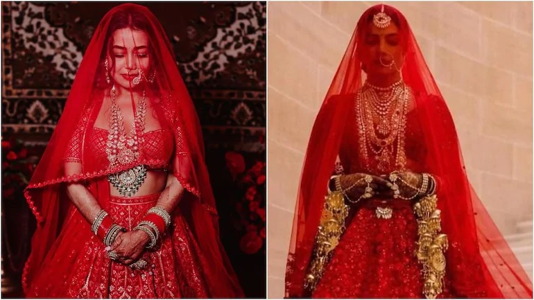 Neha Kakkar’s Wedding Outfits Will Remind You Of Anushka Sharma And Priyanka Chopra’s Bridal Outfits; See Pics - 1