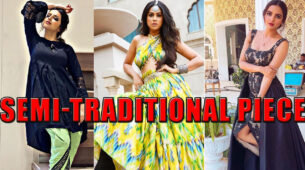 Nia Sharma, Shrenu Parikh, And Jasmin Bhasin’s Semi-Traditional Piece Style Game Is Always On Point