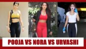Pooja Hegde Vs Nora Fatehi Vs Urvashi Rautela: Unseen Smoking HOT Pictures In Tight Yoga Pants