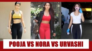 Pooja Hegde Vs Nora Fatehi Vs Urvashi Rautela: Unseen Smoking HOT Pictures In Tight Yoga Pants
