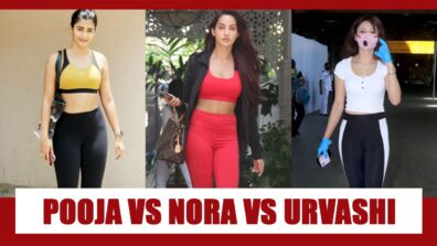 Pooja Hegde Vs Nora Fatehi Vs Urvashi Rautela: Unseen Smoking HOT Pictures In Tight Yoga Pants