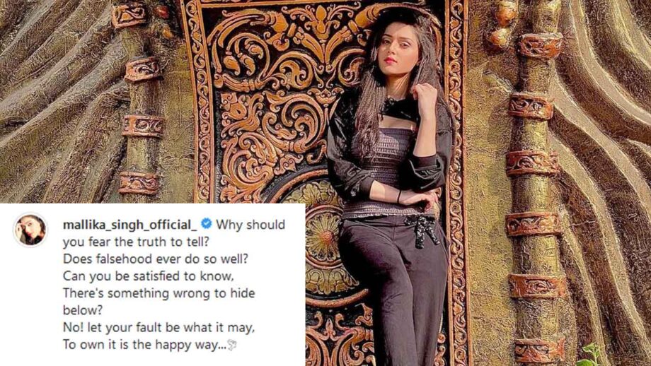 RadhaKrishn fame Mallika Singh shares philosophical post, Shivya Pathania loves it