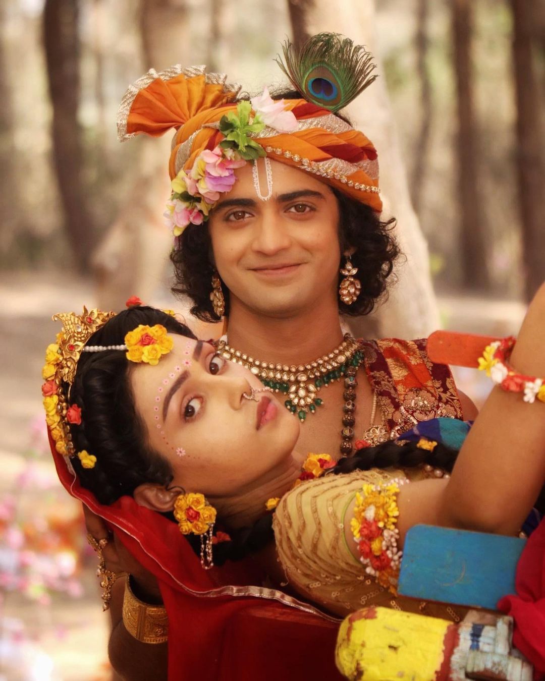 Radhakrishns Sumedh Mudgalkar And Mallika Singh Look Super Hot In This Indian Avatar Iwmbuzz