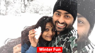 [Winter Pic] Rare unseen picture of Arijit Singh romancing wife in snow