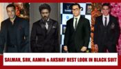 Salman Khan, Shah Rukh Khan, Aamir Khan, Akshay Kumar: Best look in black suits