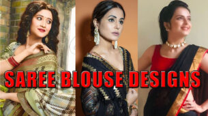 Saree Lovers! Hina Khan, Shivangi Joshi, Shrenu Parikh’s Awesome Saree Blouse Designs