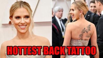 Scarlett Johansson’s hottest back tattoo that will make you go crazy