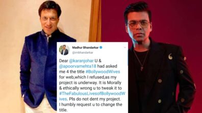 Scoop: The battle of the ‘wives’ between Madhur Bhandarkar and Karan Johar