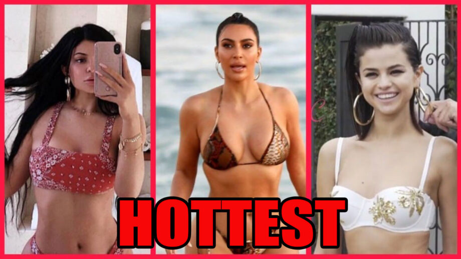 Selena Gomez Vs Kylie Jenner Vs Kim Kardashian: Who Looks The HOTTEST In An Embellished Attractive Two Piece Bikini? Vote Now
