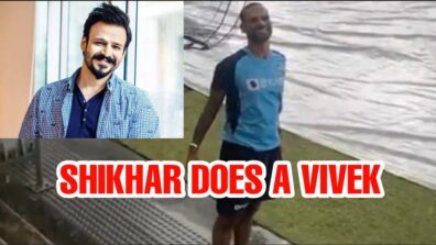 Shikhar Dhawan does a Vivek Oberoi