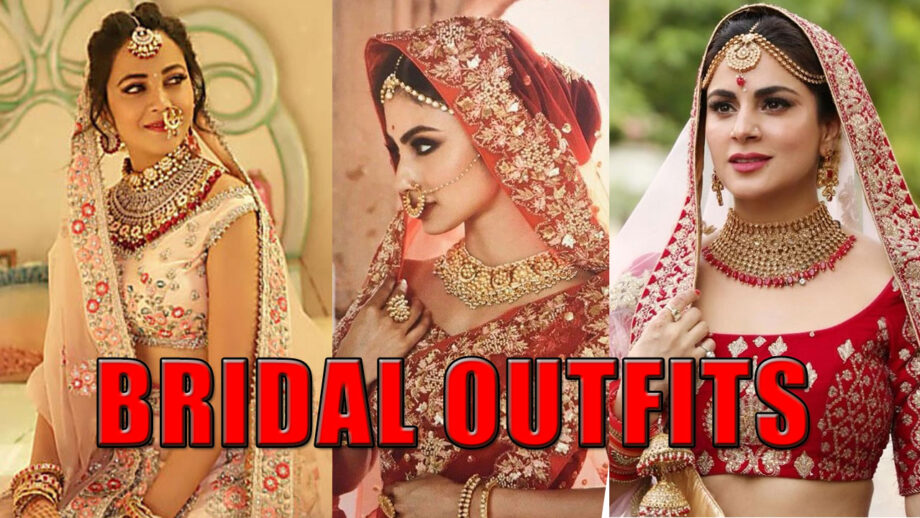 Shraddha Arya, Mouni Roy, And Kaveri Priyam's Bridal Outfit Goals 3