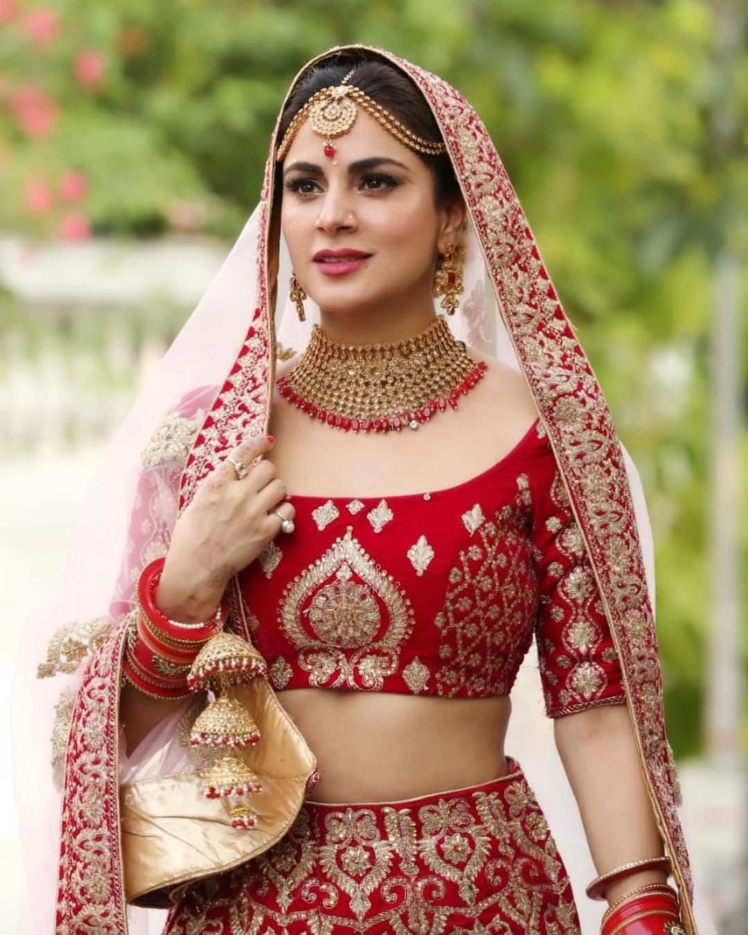 Shraddha Arya, Mouni Roy, And Kaveri Priyam's Bridal Outfit Goals