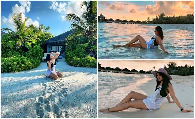 Sonakshi Sinha, Elli EvrRam, Rakul Preet Singh And Sophie Choudry- Enjoying The Sand To Slaying In Water: Have A Look At These Divas Soaking The Sun In Maldives - 0