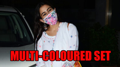 Take A Look At The Multi-Coloured Cotton Kurta Set Of Sara Ali Khan