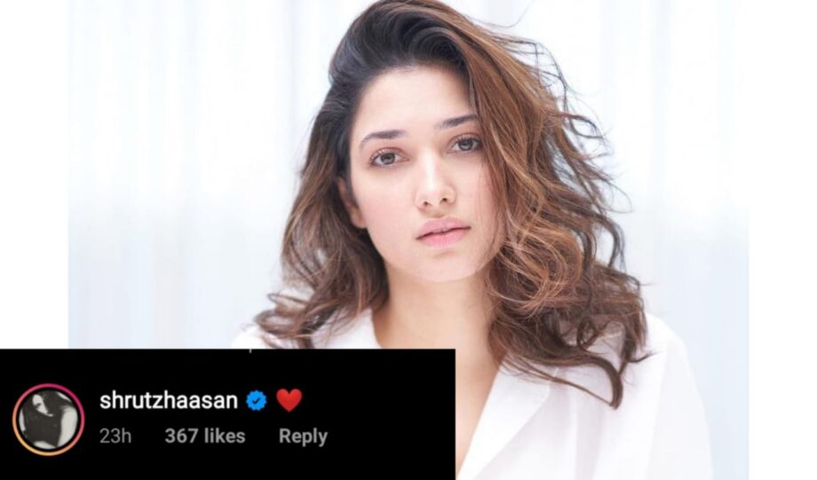 Tamannaah Bhatia sets internet on fire with gorgeous photo, Shruti Haasan comments