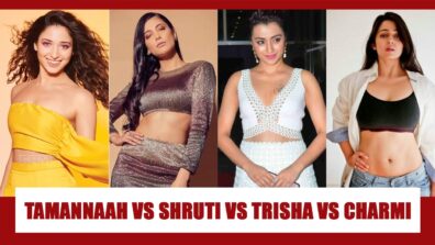 Tamannaah Bhatia Vs Shruti Haasan Vs Trisha Krishnan Vs Charmi Kaur: Which South actress has the HOTTEST belly curves?