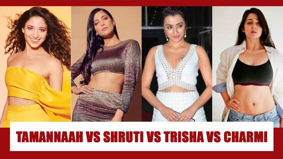 Tamannaah Bhatia Vs Shruti Haasan Vs Trisha Krishnan Vs Charmi Kaur: Which South actress has the HOTTEST belly curves? 2