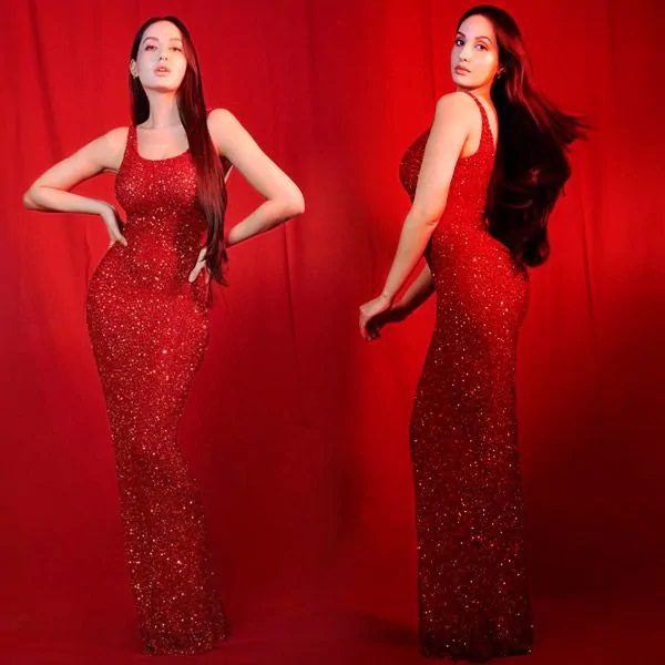 Times When Nora Fatehi Sparkled In Shimmer Outfits - 1