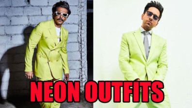 Times When Ranveer Singh And Ayushmann Khurrana Rocked Neon Colour Outfits