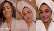 Watch Video: Hina Khan’s private moment in a towel