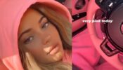 Watch Video: Kylie Jenner sets out for a fun long drive in hot pink look