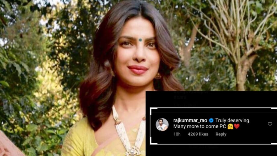 Why is Rajkummar Rao praising and admiring Priyanka Chopra Jonas?