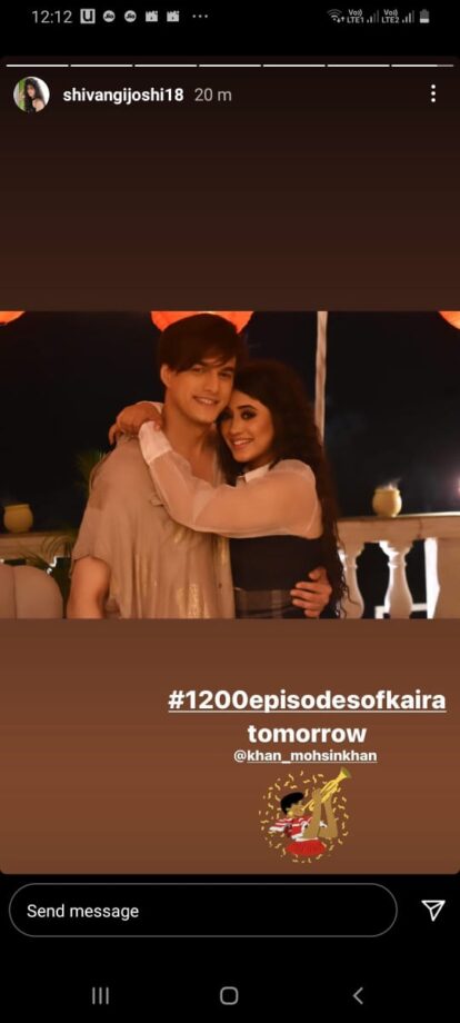 1200 Episodes of Kaira: Shivangi Joshi and Mohsin Khan’s happy picture wins internet - 0