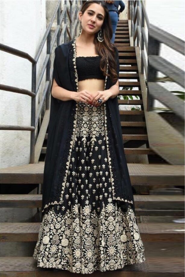 Katrina Kaif, Sara Ali Khan To Ananya Panday: 5 Times Actresses Showed Us The Hottest Way To Style Your Black Lehenga - 5