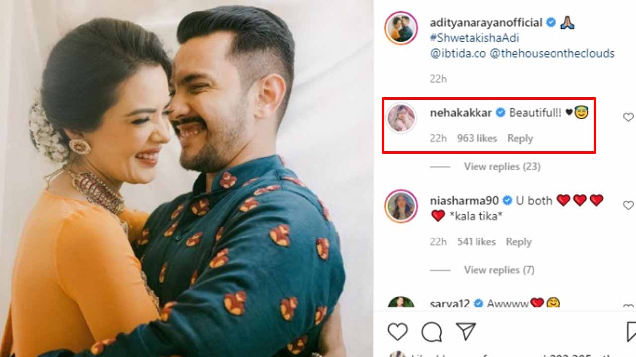 Aditya Narayan shares romantic picture with partner Shweta Aggarwal, Neha Kakkar comments 'beautiful'