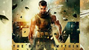 Aditya Roy Kapur redefines hot in his full-blown action hero look on the poster of Om: The Battle Within 
