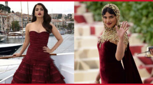 Aishwarya Rai Bachchan Or Priyanka Chopra: Who Has The Attractive Looks In Wine Hued Gown?