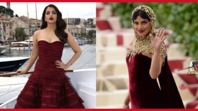 Aishwarya Rai Bachchan Or Priyanka Chopra: Who Has The Attractive Looks In Wine Hued Gown?