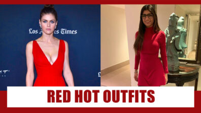 Alexandra Daddario And Mia Khalifa Have The Most Ravishing Looks In Red Hot Outfits & These Pics Will Show It To You