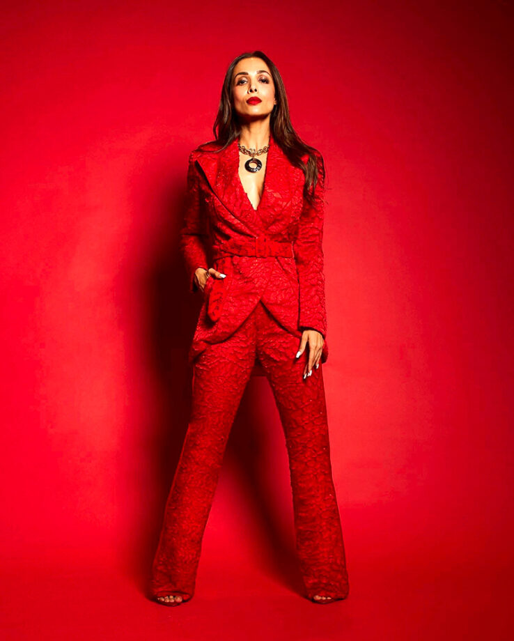 Alia Bhatt, Deepika Padukone Or Malaika Arora: Hottest Bollywood Stars Who Gave Us Cues On How To Style Red Pantsuits - 0