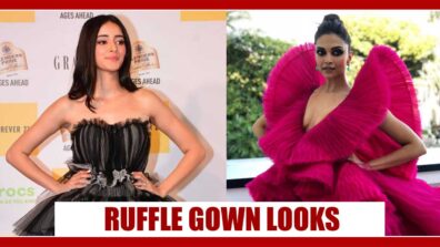 Ananya Panday Vs Deepika Padukone: Who Flaunts Better in Netted Ruffle Gown?