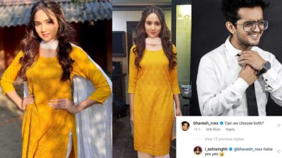 Ashi Singh stuns in yellow salwar suit, Bhavesh Balchandani falls in love with her look
