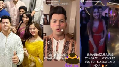 Awesome threesome: Siddharth Nigam congratulates Ashi Singh and Jannat Zubair, read why