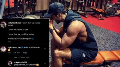 Beast Mode: Vicky Kaushal flaunts his biceps in style, Rajkummar Rao comments ‘rock solid’