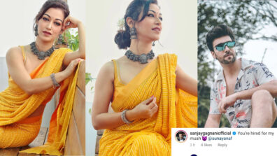 Bhabhi Goes Desi: TMKOC’s Sunayana Fozdar aka Anjali Bhabhi stuns in latest yellow saree, Sanjay Gagnani hires her