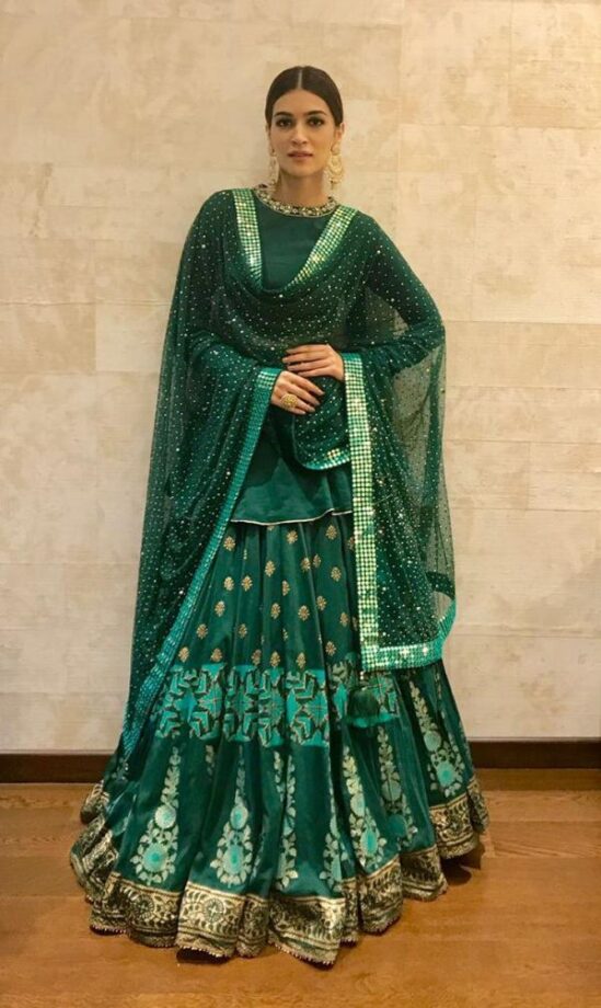 Bhumi Pednekar, Shraddha Kapoor, and Kriti Sanon: Have A Look At The Divas Who Totally Donned The Peacock Green Outfits - 0