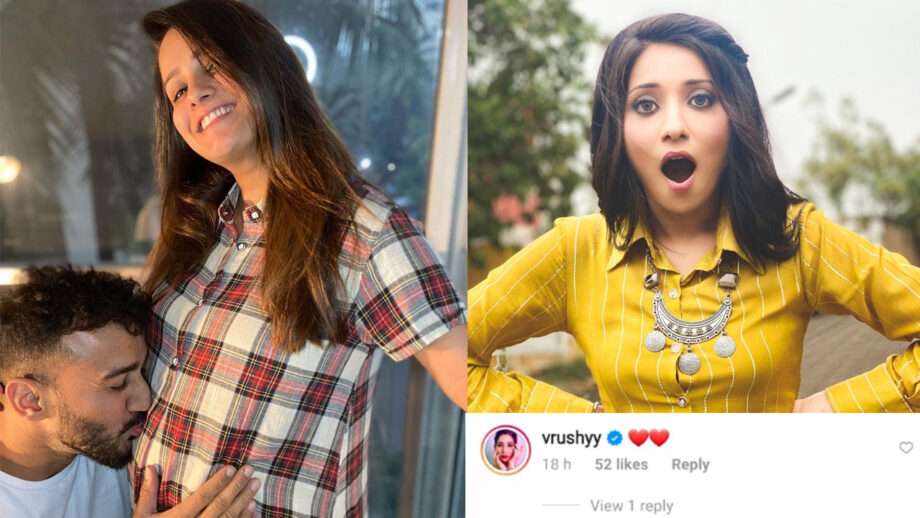 Couple Goals: Anita Hassanandani gets a special kiss on her baby bump, Vrushika Mehta loves it