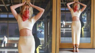 Crop Top With Sandal: A Perfect Amber Heard Combination