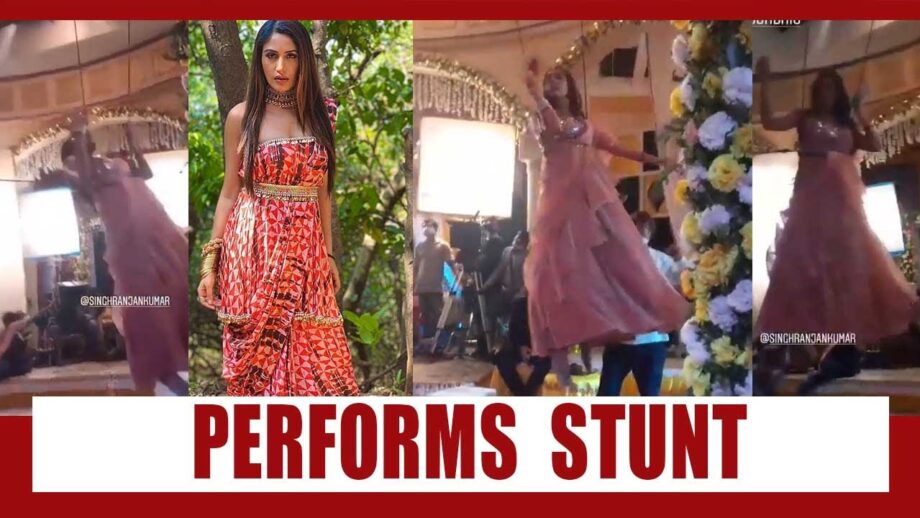 [Deadly Stunt] Rare BTS Video: Surbhi Chandna spotted performing dangerous live stunt in Naagin 5