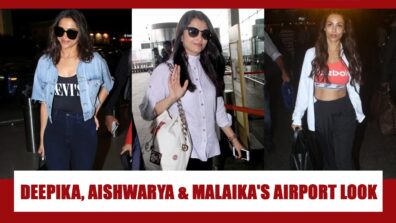 Deepika Padukone, Aishwarya Rai, Malaika Arora: Unseen candid airport uber-cool looks