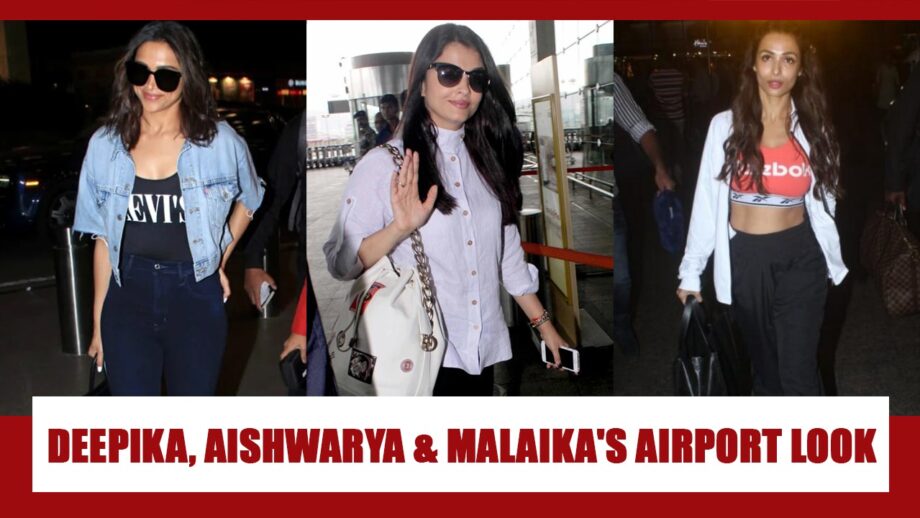 Deepika Padukone, Aishwarya Rai, Malaika Arora: Unseen candid airport uber-cool looks 8