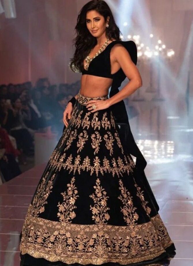 Katrina Kaif, Sara Ali Khan To Ananya Panday: 5 Times Actresses Showed Us The Hottest Way To Style Your Black Lehenga - 0