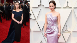 Emilia Clarke Top 3 Hottest Off Shoulder Gowns You Must Have In Your Wardrobe